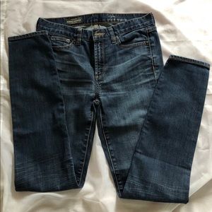 J. Crew Midrise Toothpick Jeans in blue